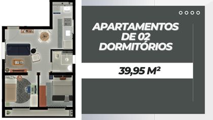 Apartamento com 2 Quartos à venda, 40m² no Jardim Santa Maria, São Paulo - Foto 1