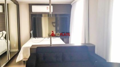 Flat com 1 Quarto para alugar, 55m² no Vila Olímpia, São Paulo - Foto 1