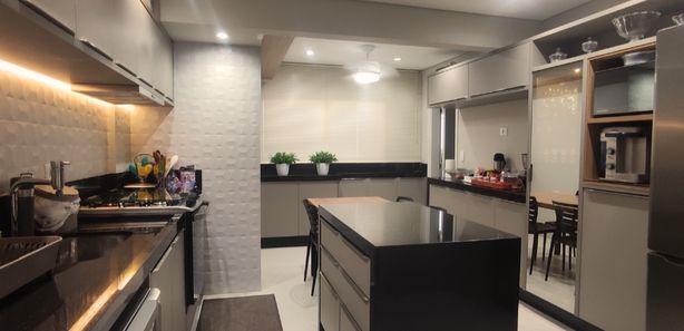 Apartamento à venda, 3 quartos com sala e cozinha plajeada, valor