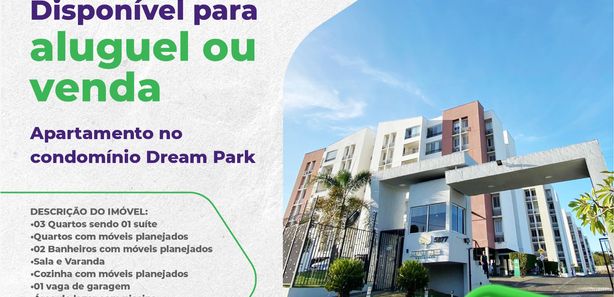 Apartamento com 02 quartos, armarios planejados, suíte, uma vaga e