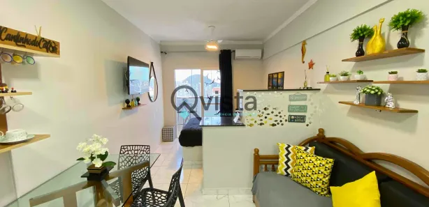 Flat com 1 Quarto para alugar, 29m² no Pitangueiras, Guarujá
