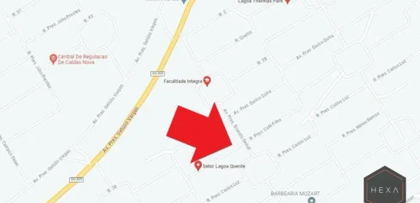 Terreno / Lote / Condomínio à venda, 1000m² no Setor Lagoa Quente, Caldas Novas