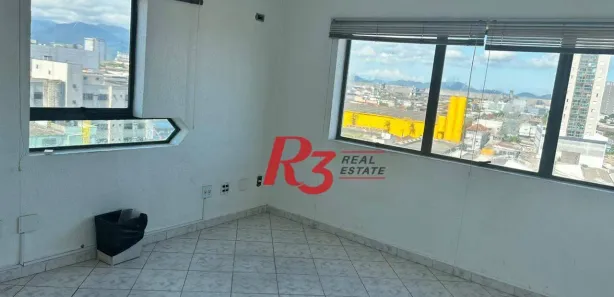 Conjunto Comercial / Sala para alugar, 113m² no Gonzaga, Santos