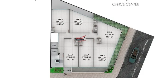 Conjunto Comercial / Sala à venda, 36m² no Guarapiranga, Ponte Nova