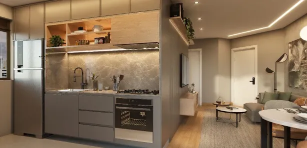 Apartamento com 1 Quarto à venda, 20m² no Centro, Curitiba