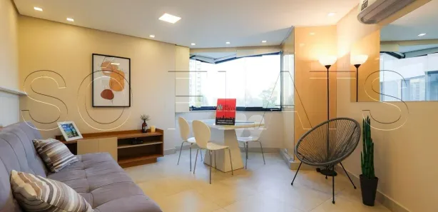 Flat com 1 Quarto para alugar, 42m² no Paraíso do Morumbi, São Paulo