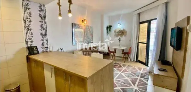 Flat com 1 Quarto para alugar, 42m² no Boqueirão, Santos