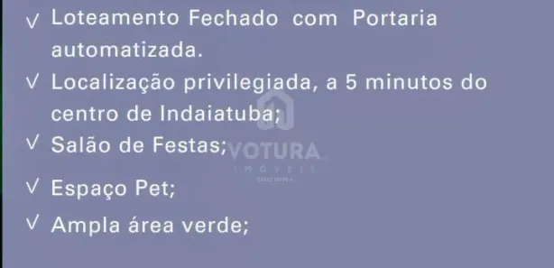 Terreno / Lote / Condomínio à venda, 516m² no Parque Residencial Indaiá, Indaiatuba