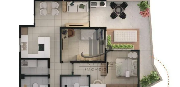 Apartamento com 2 Quartos à venda, 55m² no Centro, Barra Mansa