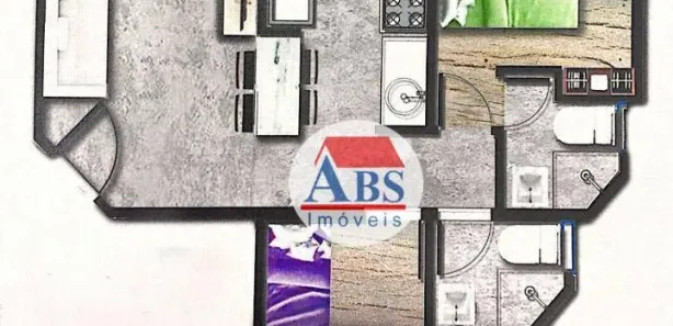 Apartamento com 2 Quartos à venda, 40m² no Vila Nova, Cubatão