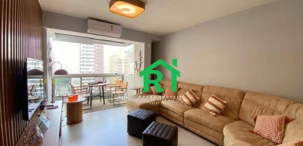Apartamento com 3 Quartos para alugar, 115m² no Pitangueiras, Guarujá