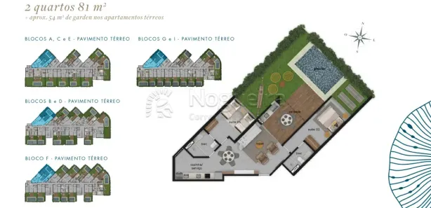 Apartamento com 2 Quartos à venda, 81m² no , Tamandaré