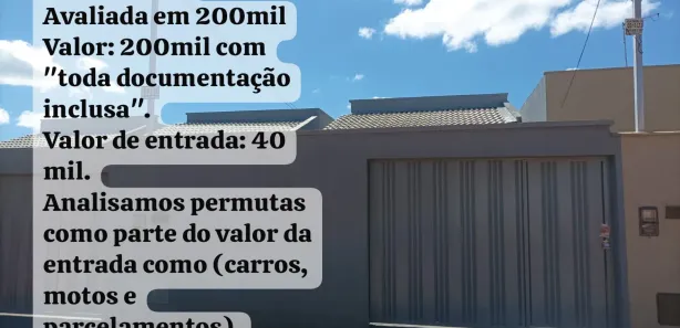 Casa com 2 Quartos à venda, 150m² no Vila Adilair II - Expansão, Goianira