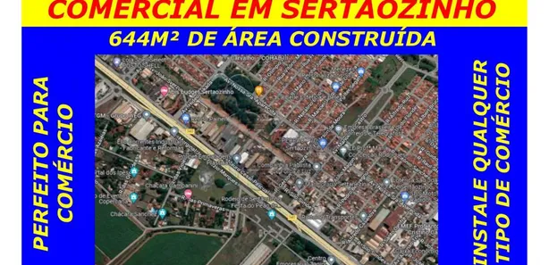 Loja / Salão / Ponto Comercial à venda, 644m² no Vila Industrial, Sertãozinho