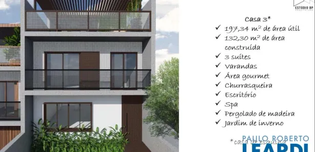 Casa com 3 Quartos à venda, 197m² no Vila Firmiano Pinto, São Paulo