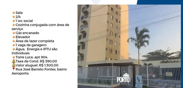 Apartamento com 2 Quartos para alugar, 55m² no Aeroporto, Aracaju