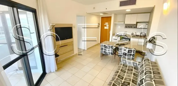 Flat com 1 Quarto para alugar, 47m² no Boqueirão, Santos