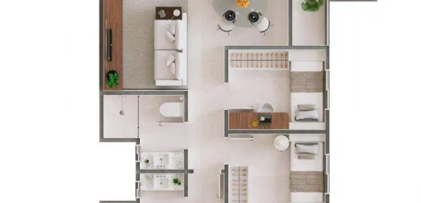 Apartamento com 2 Quartos à venda, 103m² no Cancelli, Cascavel