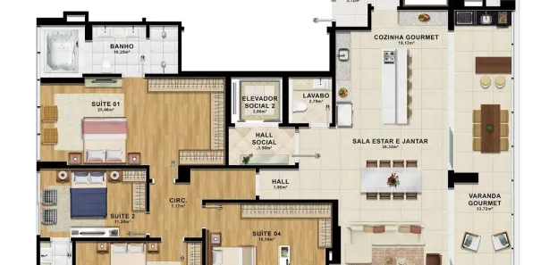 Apartamento com 3 Quartos à venda, 122m² no Renato Gonçalves, Barreiras
