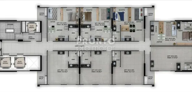 Apartamento com 1 Quarto à venda, 40m² no Maranguape I, Paulista