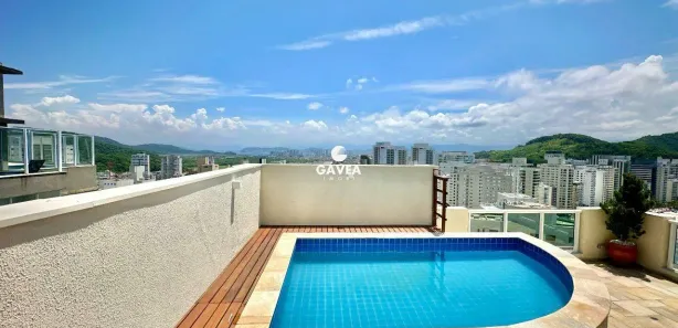Cobertura com 2 Quartos para alugar, 196m² no Jardim Las Palmas, Guarujá