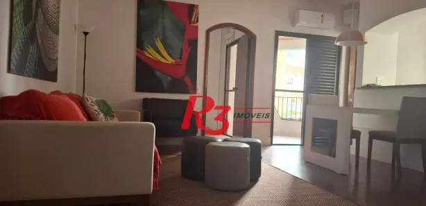 Flat com 1 Quarto para alugar, 48m² no Gonzaga, Santos