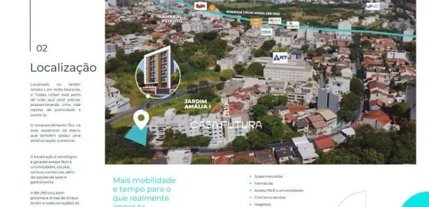 Flat com 1 Quarto à venda, 22m² no Jardim Amália, Volta Redonda