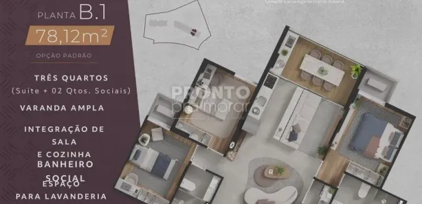 Apartamento com 3 Quartos à venda, 78m² no Paiva, Cabo de Santo Agostinho