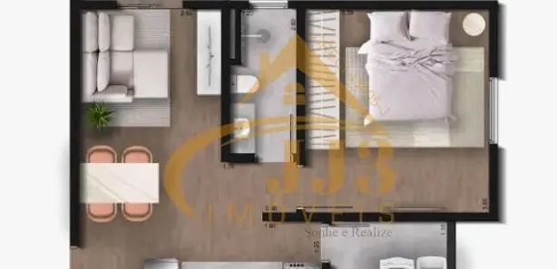 Apartamento com 1 Quarto à venda, 44m² no Vossoroca, Votorantim