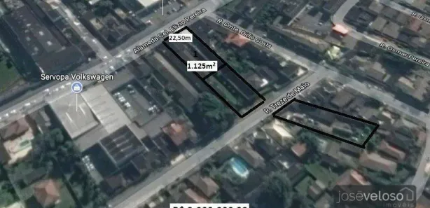 Terreno / Lote / Condomínio à venda, 1125m² no Estradinha, Paranaguá