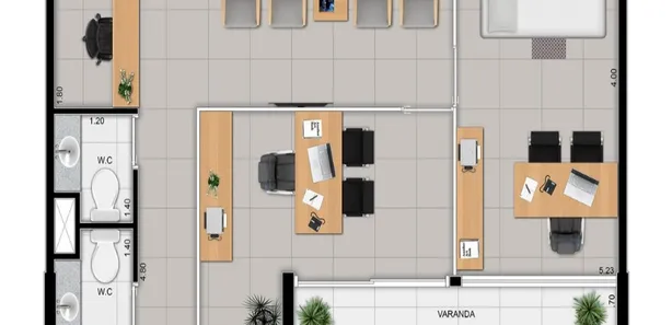Conjunto Comercial / Sala à venda, 42m² no Vila Thais, Atibaia