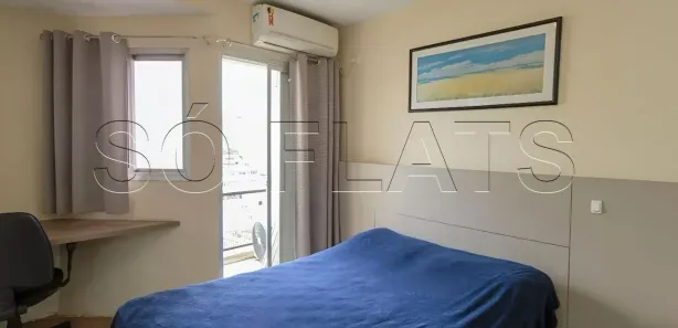 Flat com 1 Quarto para alugar, 40m² no Indianópolis, São Paulo