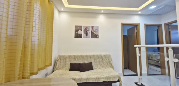 Casa de Condomínio com 2 Quartos para alugar, 48m² no Aviação, Praia Grande