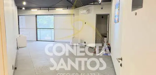 Conjunto Comercial / Sala para alugar, 60m² no Valongo, Santos