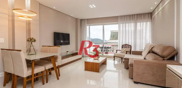 Apartamento com 2 Quartos para alugar, 97m² no Aparecida, Santos