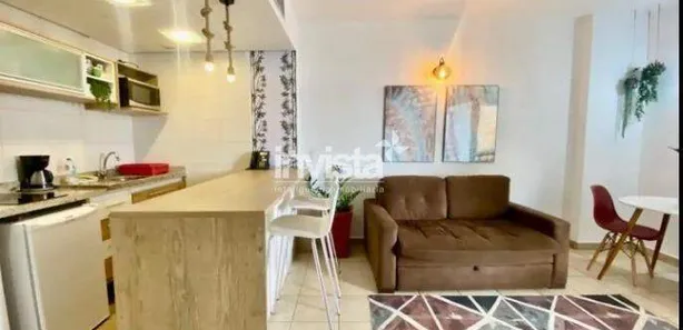 Flat com 1 Quarto para alugar, 42m² no Boqueirão, Santos