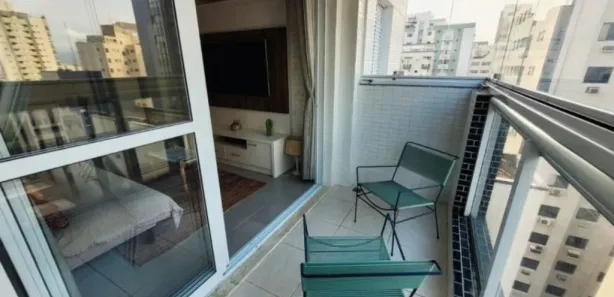 Apartamento com 1 Quarto para alugar, 57m² no Ponta da Praia, Santos