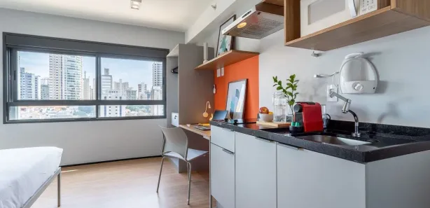 Apartamento com 1 Quarto para alugar, 24m² no Perdizes, São Paulo