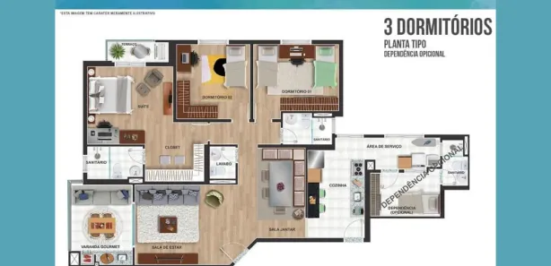 Apartamento com 4 Quartos à venda, 132m² no Parque Esplanada, Embu das Artes