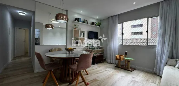 Apartamento com 2 Quartos à venda, 58m² no Encruzilhada, Santos