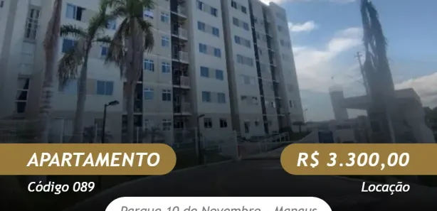 Apartamento com 3 Quartos para alugar, 56m² no Parque 10 de Novembro, Manaus