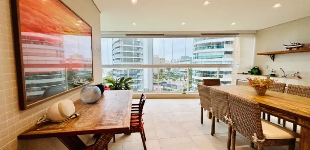 Apartamento com 4 Quartos para alugar, 241m² no Riviera, Bertioga