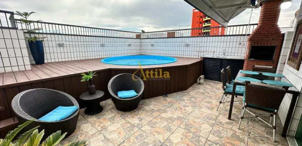 Cobertura com 3 Quartos para venda ou aluguel, 227m² no Loteamento João Batista Julião, Guarujá