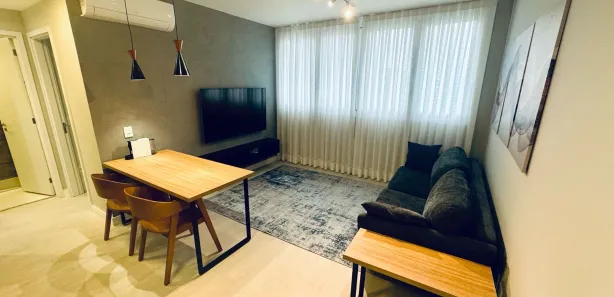 Apartamento com 1 Quarto para alugar, 40m² no Vila São Francisco (Zona Sul), São Paulo