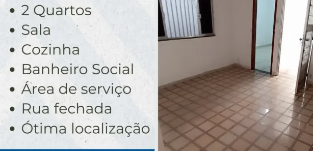 Casa com 2 Quartos para alugar, 60m² no BNH, Mesquita
