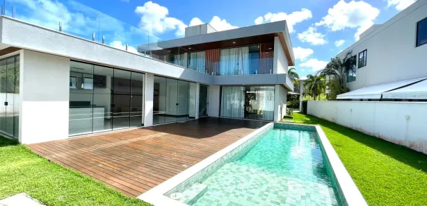Casa de Condomínio com 4 Quartos para alugar, 235m² no Alphaville (Abrantes), Camaçari