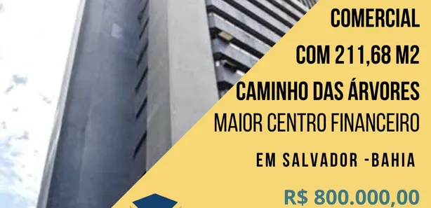 Andar / Laje corporativa à venda, 212m² no Caminho das Árvores, Salvador