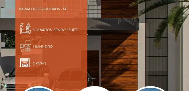 Casa de Condomínio com 3 Quartos à venda, 121m² no Zona de Expansão (Olhos D'Agua), Barra dos Coqueiros