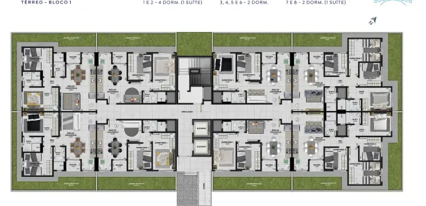 Apartamento com 2 Quartos à venda, 54m² no Pinheirinho, Criciúma