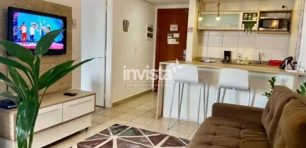 Flat com 1 Quarto para alugar, 42m² no Boqueirão, Santos